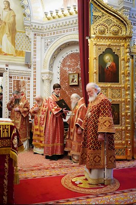 Митрополит Игнатий принял участие в Божественной литургии и торжествах в день тезоименитства Святейшего Патриарха Кирилла