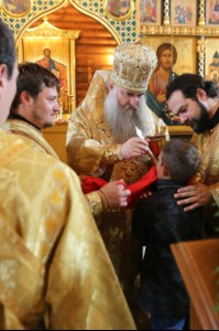 Божественная литургия в храме в честь Сретения Господня г. Саратова