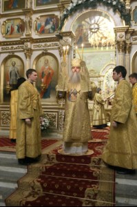 Великая Рождественская вечерня в храме в честь Покрова Пресвятой Богородицы г. Саратова