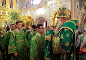 Всенощное бдение в Свято-Троицком кафедральном соборе г. Саратова