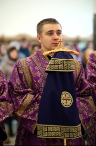 Божественная литургия в храме в честь Рождества Христова г.Саратова