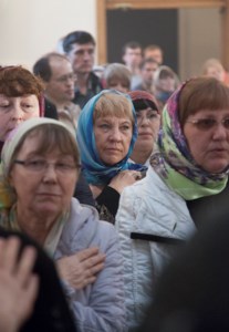 Литургия Преждеосвященных Даров, малое повечерие, утреня и первый час на Архиерейском подворье — храме во имя святых равноапостольных Кирилла и Мефодия при СГУ