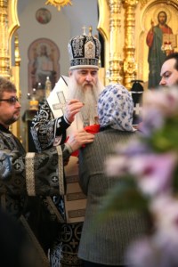 Литургия Преждеосвященных Даров в храме в честь Казанской иконы Божией Матери г.Саратова