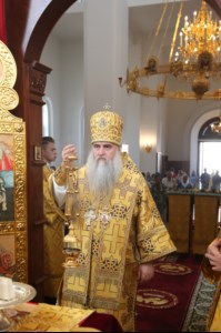 Божественная литургия в храме в честь Нерукотворного Образа Спасителя г. Саратова