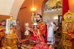 Божественная литургия в храме святого благоверного князя Александра Невского г. Саратова