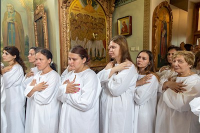 Состоялось массовое крещение оглашенных в Волге