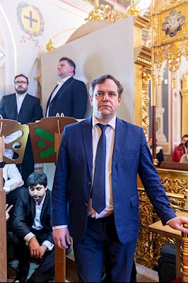 Божественная литургия в Свято-Троицком кафедральном соборе г. Саратова