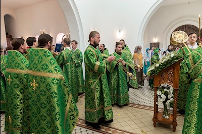 Всенощное бдение в храме преподобного Сергия Радонежского г. Саратова