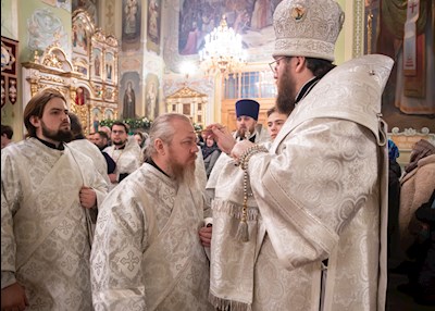 Митрополит Игнатий совершил всенощное бдение в Покровском соборе г. Саратова
