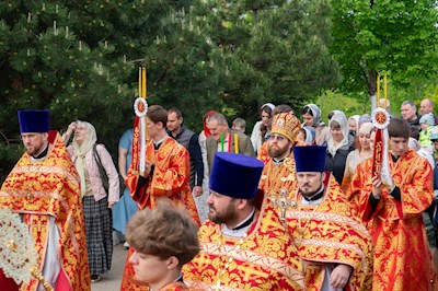 Божественная литургия в храме великомученика Георгия Победоносца г. Саратова