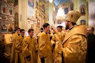 Митрополит Игнатий совершил всенощное бдение в Покровском соборе г. Саратова