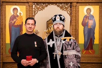 Митрополит Игнатий совершил ночную Литургию Преждеосвященных Даров в крестовом храме священномученика Гермогена, епископа Тобольского (Саратовского и Царицынского)