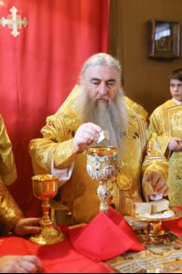 Божественная литургия на Архиерейском подворье — храме во имя преподобного Серафима Саровского г. Саратова