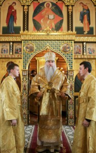 Божественная литургия в храме в честь Сретения Господня г. Саратова