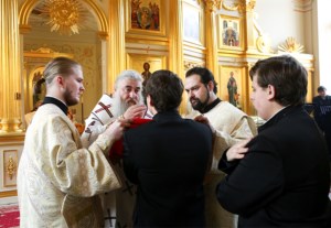 Литургия апостола Иакова на Архиерейском подворье — храме во имя святого апостола и евангелиста Иоанна Богослова при СПДС