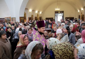 Божественная литургия в храме во имя святого благоверного князя Александра Невского г.Ртищево
