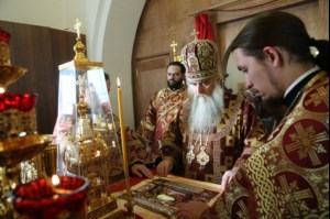 Великое освящение храма святых мучеников Адриана и Наталии г. Саратова и Божественная литургия в новоосвященном храме