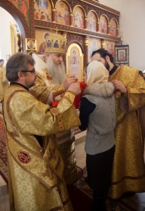 Божественная литургия в храме во имя святителя Николая Японского г. Саратова