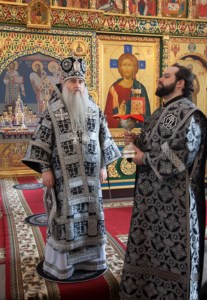 Литургия Преждеосвященных Даров в Свято-Никольском мужском монастыре г.Саратова