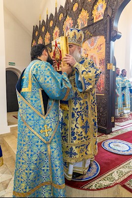 Божественная литургия в храма в честь иконы Божией Матери «Всех скорбящих Радость» г. Саратова