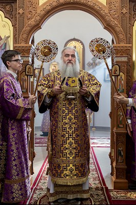 Божественная литургия в храме в честь святого равноапостольного великого князя Владимира г. Саратова