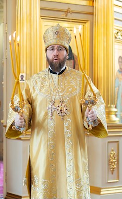 Божественная Литургия в храме святого апостола и евангелиста Иоанна Богослова при СПДС