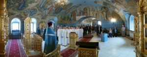 Крещальная литургия в Свято-Троицком кафедральном соборе г. Саратова