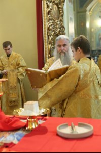 Божественная литургия в храме в честь Покрова Пресвятой Богородицы г. Саратова