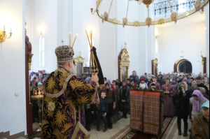 Божественная литургия в храме во имя святого великомученика Георгия Победоносца г.Саратова