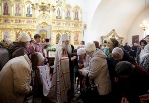 Божественная литургия в храме во имя святого благоверного князя Александра Невского г.Ртищево