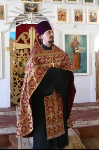 Божественная литургия в храме в честь Рождества Христова с. Вязовка Татищевского района