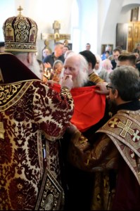 Божественная литургия в Спасо-Преображенском мужском монастыре г.Саратова