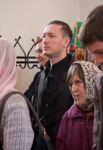 Божественная литургия на Архиерейском подворье — храме во имя святых равноапостольных Мефодия и Кирилла при СГУ в день памяти святых братьев
