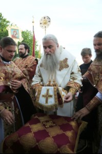 Митрополит Лонгин совершил Великое освящение Вознесенского храма Вознесенско-Пантелеимоновской церкви с. Усть-Курдюм