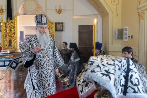 Литургия Преждеосвященных Даров на Архиерейском подворье — в храме во имя святого апостола и евангелиста Иоанна Богослова при СПДС