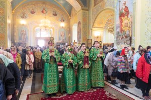 Божественная литургия в храме в честь Покрова Пресвятой Богородицы г. Саратова