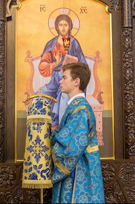 Божественная литургия в храма в честь иконы Божией Матери «Всех скорбящих Радость» г. Саратова