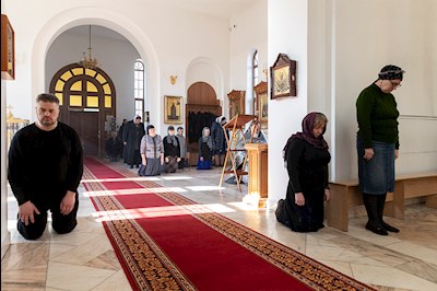 Литургия Преждеосвященных Даров и монашеский постриг в Свято-Алексиевском женском монастыре г. Саратова