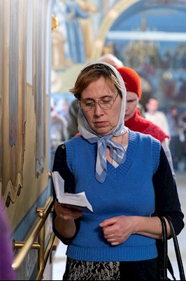 Утреня с чтением акафиста в Свято-Троицком кафедральном соборе г. Саратова