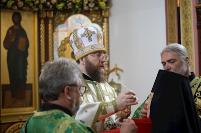 Митрополит Игнатий совершил Божественную литургию в Иоанновском женском монастыре в пос. Алексеевка Хвалынского района