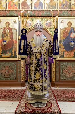 Всенощное бдение на Архиерейском подворье – в храме в честь иконы Божией Матери «Утоли моя печали» г. Саратова