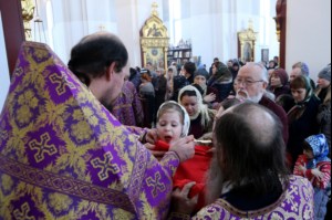 Божественная литургия в храме великомученика Георгия Победоносца г. Саратова