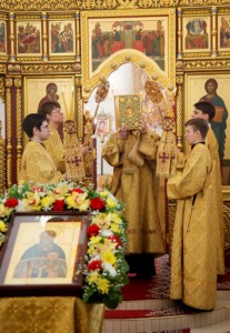 Божественная литургия в Свято-Иоанновском женском монастыре села Алексеевка Хвалынского района