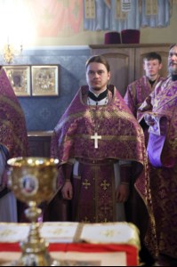 Крещальная литургия в Свято-Троицком кафедральном соборе г. Саратова