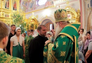 Всенощное бдение в Свято-Троицком кафедральном соборе г. Саратова