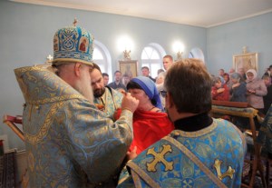 Божественная литургия в храме в честь Рождества Пресвятой Богородицы с. Ершовка (Муммовское) Аткарского района