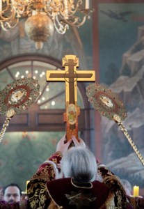 Божественная литургия в Крестовоздвиженском храме г. Хвалынска