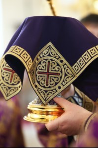 Божественная литургия в храме в честь Рождества Христова г.Саратова