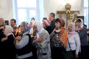 Божественная литургия в Спасо-Преображенском мужском монастыре г.Саратова