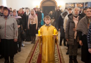 Божественная литургия в храме во имя святителя Николая Японского г. Саратова